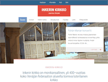 Tablet Screenshot of inkerinkirkko.fi